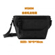 
ADJZART men's crossbody bag commuting bag presbyop men's postman bag men's riding cross-backpack youth shoulder bag personalized men's bag small black flower M12806 26.5*11*17