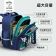 Snoopy (SNOOPY) primary school students' school bag, lightweight children's spine protection and weight-reducing backpack, first to third grade, sapphire green small size