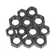 JINGGONG Grade 10 fine thread hexagonal nut GB6171 high strength fine buckle black screw cap M10M12M16M18M20M64 M20*1.5 (2 pieces)