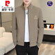 
Pier Cardin Spring Standing Collar Jacket Men's 2024 Spring and Autumn Korean Style Casual Jacket Sweater Sexy Men's All-match Clothes Khaki 695 XL About 120-135Jin [Jin equals 0.5 kg]