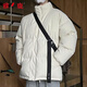 
Yalu autumn and winter new cotton coat men's small cotton jacket down cotton jacket loose bread jacket versatile collar warm jacket 1266 black XL (recommended 145-165Jin [Jin equals 0.5 kg])