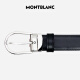 万宝龙MONTBLANC椭圆针扣黑棕双面腰带皮带3cm 38157/128135 礼物