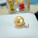 Changju 18K gold pendant empty support diamond buckle female pearl accessories thick gold large version detachable bottle head pendant new K white pendant support does not contain pearls