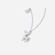 Saturday Fu PT950 platinum necklace Yilu You You B0613476 about 3.82g 40+5cm birthday gift