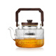 Mesni steaming integrated teapot glass tea brewing teapot steaming teapot lifting beam teapot Kung Fu tea set