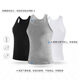 Langsha Men's Vest Pure Cotton Bottoming Shirt Thin 100% Cotton Sports Sleeveless Undershirt Round Neck Stretch Hurdle Vest
