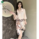 Youdidi 2025 Nouveau pyjamas pur pour les femmes en glace d'été Silk à manches courtes, la célébrité Internet mince peut porter une jupe de chemise de grande taille 719 [couleur champagne] jupe de chat xl [120-140jin [Jin est égal à 0,5 kg]]]