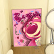 Ling Yuxun Strawberry Bear Digital Oil Pintura al óleo de bricolaje Diy Coloración La frambuesa pintada a mano tiene problemas para problemas de caricatura ACRYLIC ALIC Color Pintura decorativa QX12593 30*40 cm de espesor Marco interno de madera maciza resaltado Pigmento+
