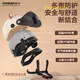 永久新国标3C认证四季通用电动车摩托车头盔男女夏季防晒半盔电瓶车安全帽701【枪灰色+护耳】高清长镜