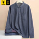
Playboy (PLAYBOY) Spring and Autumn Men's Lapel Polo Shirt Pure Cotton Long Sleeve T-Board Middle-aged Loose Real Pocket Daddy Pack Men 9901 [Real Pocket] Red M / 48 Size 90-115 Jin [Jin equals 0.5 kg]