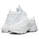 Skechers Damenschuhe Herbst und Winter 2025 Neue kleine weiße Schuhe dicker Locked Height-verstärkt Daddy Schuhe Panda Schuhe Sneakers Leichte Freizeitschuhe 11979-WSL 35