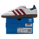 Adidas Clover men's and women's casual shoes 2025 Autumn Samba OG retro pharmacy shoes casual comfort sneakers IH4881/bright white/deep indigo/victory red 37