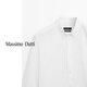 Massimo Dutti Rabatt Upgrade 2025 Männer lässig Smart Pendelstil Solid Color Standard Version Pinstripe Shirt 00176716 White M.
