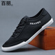Belle 2025 Summer en toile de soie glaciale Soucine Chaussures pour hommes avec un pied à bas niveau bas de style coréen à la mode