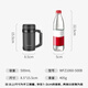 Fuguang office thermos cup business water cup with handle and filter tea cup 304 stainless steel water cup black 500ml