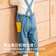 White Wheat Children's 2025 Spring New Pants Girls Cartoon Trousers Boys Cotton Denim Overalls Denim Blue Upgrade Version: Strap Detail Adjustment 80 cm