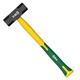 Shengda hammer, iron hammer, one-piece octagonal hammer, large hand hammer, 4 pounds wall-breaking artifact, masonry hammer, eight-pound sledge hammer, two hammers, high hardness, TPR plastic handle octagonal hammer 4LB