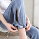 Jeans Yinsu Tiansi pour femmes pour l'été mince hauteur taille droite Nouvelle glace d'été Silk Nine Points Harun Pants 897m Marque de commerce S