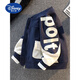Disney Children's Clothing Boys' Autumn Jackets 2025 New Medium and Large Children's Spring and Autumn Boys' Autumn Fashionable Street Baseball Uniforms Navy Blue Alphabet Baseball Uniforms 160 cm