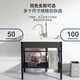
XMSJ balcony sink ceramic washing basin stainless steel bracket basin washing basin laundry sink with washboard balcony ultra-deep washing basin 1048 single basin with drainage