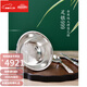 
Epden Yunnan Snowflake Silver Bowl and Chopsticks Three-piece Set 999 Sterling Silver Bowl Spoon Chopsticks Three-piece Set Gift Five Blessings Linmen Flat Carving Style Five Blessings Linmen Flat Carving Style - Medium-Single Bowl 12014