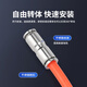 EXSN 304 stainless steel pneumatic quick-plug straight connector PU-4/6/8/10 air pipe quick docking high-pressure resistant metal connector PU-8