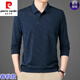 
Pierre cardin spring and autumn men's t-shirt long-sleeved 2025 new middle-aged casual men's thin dad printed T-shirt Navy 829 L 170 Suggestions [120-140Jin [Jin equals 0.5 kg]]