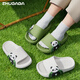 Pig Daddy children's slippers boys summer new home indoor non-slip bathroom bathing cute baby girl slippers green 21