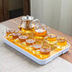 Apocalypse Century Donglai Quality Teaspoon Teaspoon Girls High-Looking Teapot Heat-Resistant Glass Kung Fu Tea Set Bajun Pot + Transparent Cup Cover + Xingyun Tray 10 Pieces