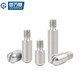 Guwanji 304 acero inoxidable GB 831 Rosca externa de una sola paleta Cilíndrica Paso sin cabeza Tornillo Piñón Pin de eje M2-M12 Cabeza redonda M6X8 (M5X6) [5 piezas]