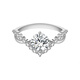 Pt950 platinum crowns love moissanite diamond ring diamond ring female engagement proposal wedding ring closed ring light luxury model crowns love 50 points live mouth