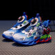 Ultraman Gaolexin boys' shoes 2025 spring and summer new sports shoes luminous light rotating children's little boy button-up shoes 2601. Baolan double net 28