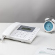 
Double-child phone office phone landline 2024 new wired fixed caller ID home landline home use 13567 fashion model [elegant black] + 5m telephone cable