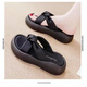 Belle Slippers для женщин в летнем ношении 2025 Новые модные толстые сандалии.