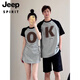 Jeep Spirit Special Ehepaar Outfit Summer Dress One Rock ein Kleid 2025 Neues Baumwoll-Kurzärmel-T-Shirt One Männer und eine Frauen Top-Stoff Qualitätssicherung) 691 Frauenrock + Männer t 2xl Männer m + Frauen