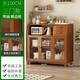 Xinqitian tea cabinet dining side cabinet storage cabinet living room wall cabinet light luxury tea cabinet storage rack small storage cabinet Nordic style 丨Tear color model [new product] single door no draw