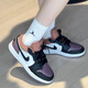 耐克（NIKE）Jordan Air Jordan 1 Low AJ1舒适百搭 防滑耐磨低帮复古篮球鞋 FB9908-102白褐紫女子 38 (240mm)