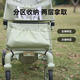 Wanya t2/Xiaohuzi t18/t28 storage bag hanging bag pocket stroller storage bag bottom storage bag accessories Green storage bag can be placed on feet/storable/not