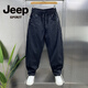 Jeep Spirit Sommer Neue atmungsaktive Schnelltrocknungs-Arbeitskleidung Casual Hosen für Männer lose geradlinige Hose mit breitem Bein Muschi Harlan Scimitar Hosen Militärgrün K210 M 100-125jin [Jin gleich 0,5 kg]