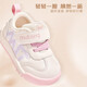 Shepherd boys toddlers spring and autumn children's shoes for boys' functional soft-soled baby bread shoes leather noodles baby shoes cherry blossom powder 20
