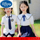 迪士尼（Disney）学生校服园服小学生夏学院风男生套装儿童幼儿园园服校服班服短袖 6630 炫白 夏款男 套装 100