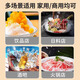 Jingyan electric shaved ice machine household fully automatic ice crusher ice machine stall commercial milk tea shop continuous ice ice machine double blades powerful motor | 3 seconds ice crushing | large capacity caliber merchants only with gift package low noise operation open the lid and power out the ice in seconds