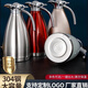 304 stainless steel thermos vacuum thermos bottle household thermos bottle large capacity insulation kettle thermos bottle cold water kettle [no boiling water] 2000ML streamer silver