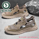 Woodpecker mesh sandals for men in summer 2025 new style of outdoor wear non-slip wear-resistant casual outdoor hollow hole shoes Black 688 sandals [brand clearance to pick up bargains] 40