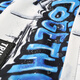 TRUFFLE cool and beautiful graffiti backpack male middle school student high school school bag female hip-hop fashion trend backpack junior high school student TRUFFLE black burst white