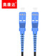 Cable de fibra óptica Okonda Cable óptico Cable de conexión de interiores y al aire libre Cable de cuero Cable de cuero 1 núcleo 3 acero Terminado de fibra óptica al aire libre 12126 Negro 50 metros