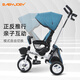Babyjoey British children's tricycle folding baby 1-3-5 years old trolley bicycle rider honor blue