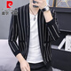 
Pierre cardin striped knitted cardigan men's 2025 spring new trend casual thin sweater jacket men's short windbreaker 6630 khaki M