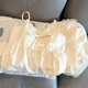 Baolische Milch gelbe Brustpolster-Pyjamas für Frauen mit Sommer-Hosentender-Shorts Set Korean sexy Sommermilchkleidung DWX693 Milch gelbe Brustpolster-Sling-Shorts L.