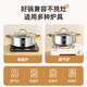Extra thick 304 stainless steel Yuanyang soup pot hot pot household stew plus single pot hot pot gas stove induction cooker special thickened double bottom 304 Yuanyang 26cm